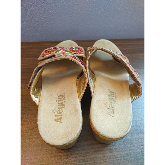 Alegría Floral Embroidered Lin-647N Sandals Size 40(9.5 US) - Picture 5 of 6